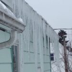 water damage caused from ice dams